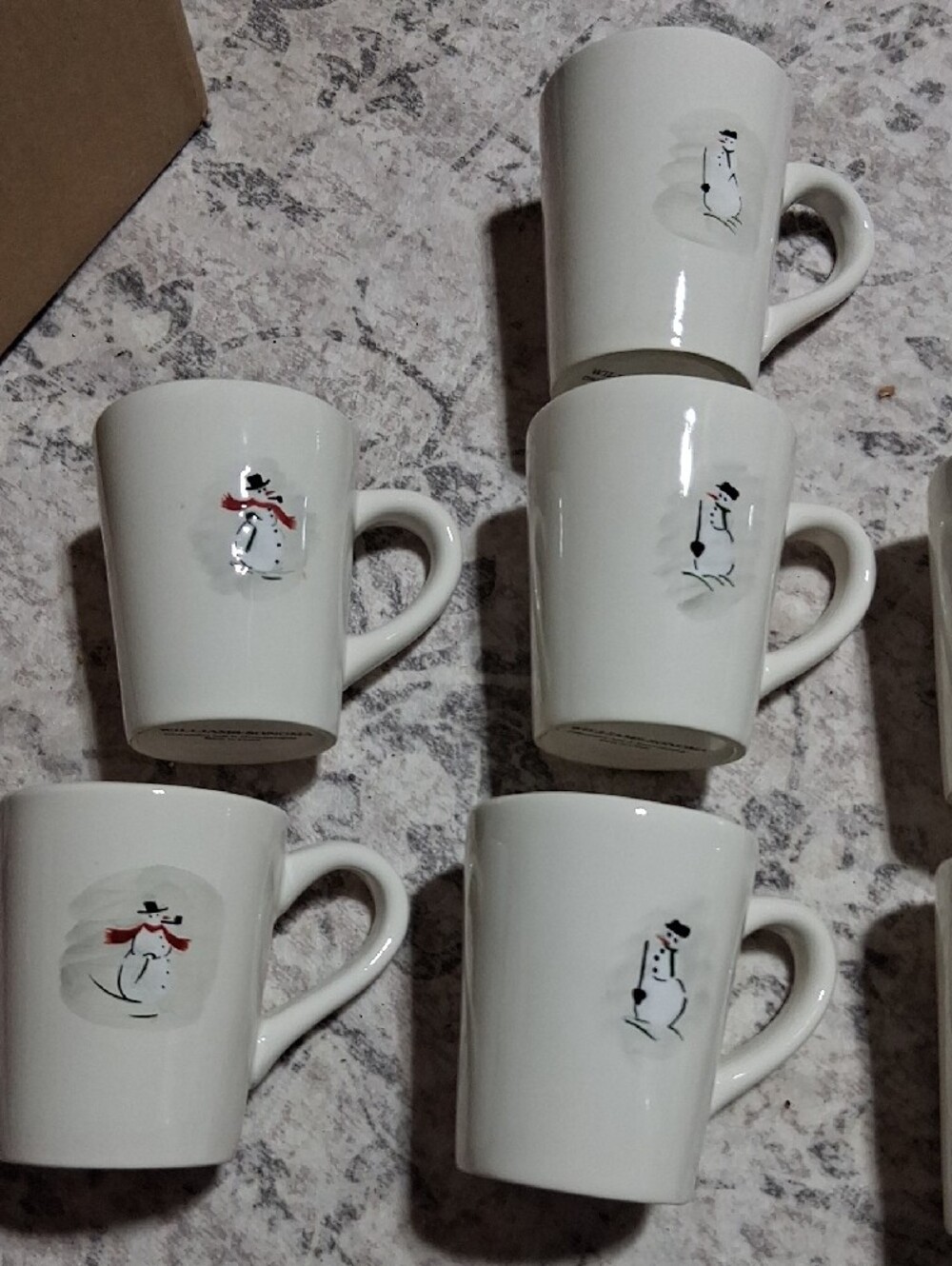 RARE Williams Sonoma Holiday 9 Ceramic Mugs